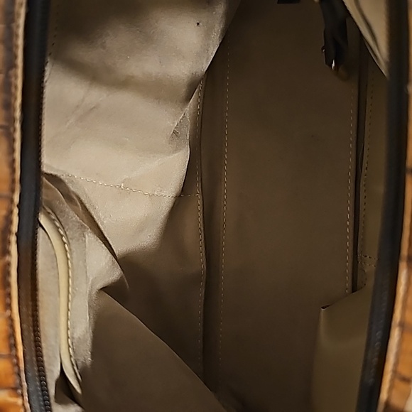 Brahmin Small Shoulder Purse/ Bag Black and Tan - Picture 16 of 16